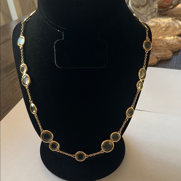 Kate Spade long Goldtone and glass necklace - Picture 2 of 12